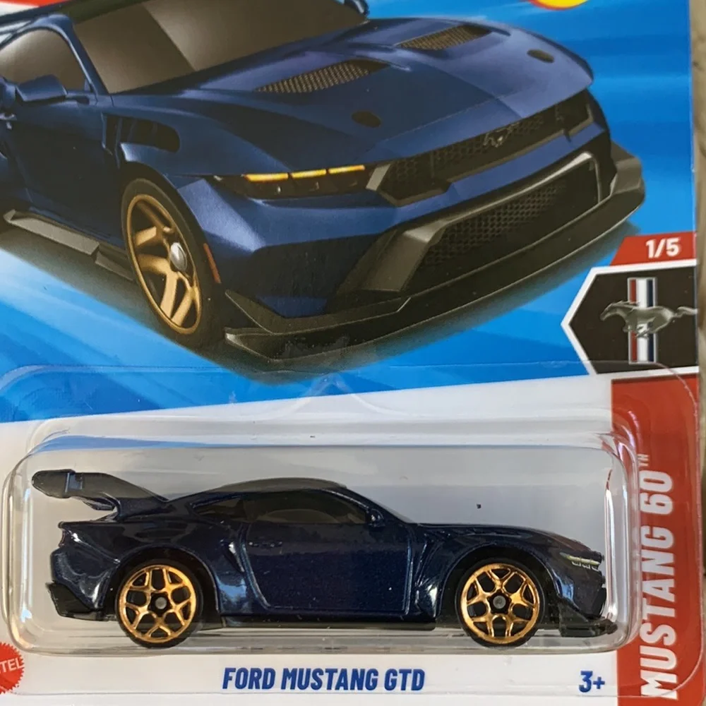 Ford Mustang GTD Hot Wheels 60th 60 Anniversary Blue Pony Car Hotwheels New 2025